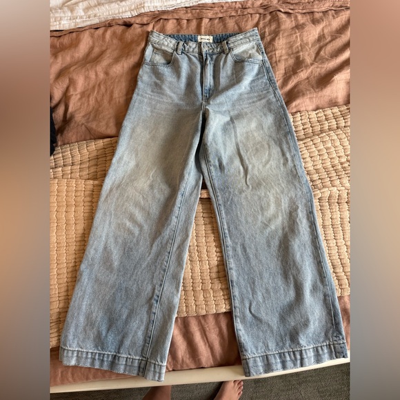 Rolla’s cropped high rise wide leg cropped jeans denim - Picture 4 of 7